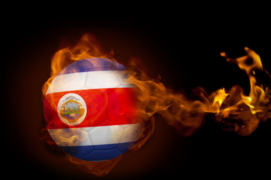 哥斯达黎加黑球周围火势