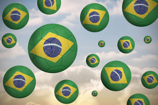巴西国旗颜色的足球