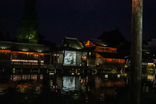 乌镇古镇夜景高清图