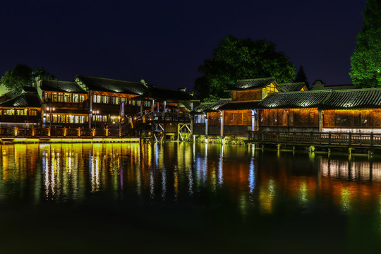 乌镇古镇夜景高清图