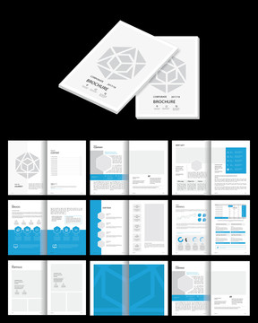 简洁大气企业画册cdr设计模板