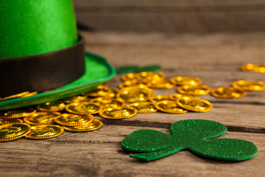 妖精帽和爱尔兰节日素材图片