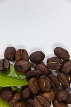 咖啡豆和杯子的图案