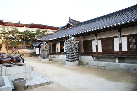 韩国南山民俗村古代庭院