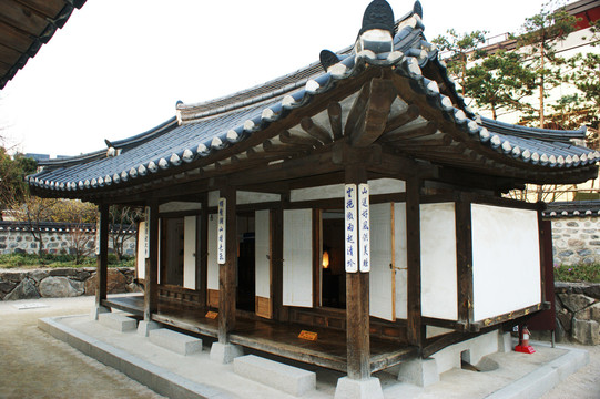 韩国南山民俗村建筑