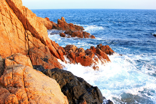 岩石海浪