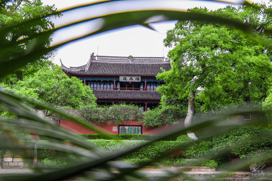 园林景观烟雨楼