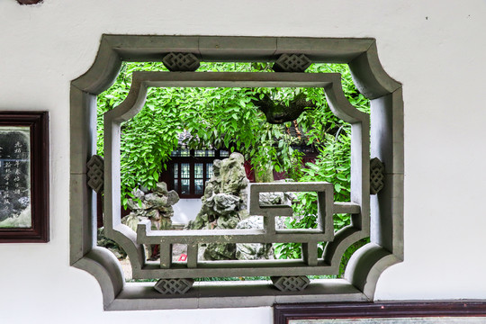 中式园林窗户