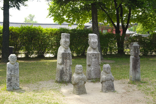 韩国民俗博物馆石头长栍