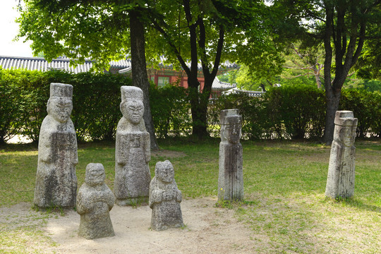 韩国民俗博物馆石头长栍
