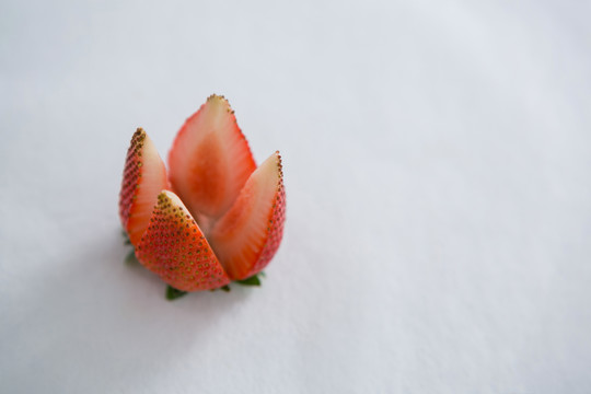 新鲜草莓的特写