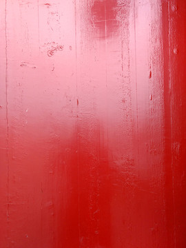 红色木门