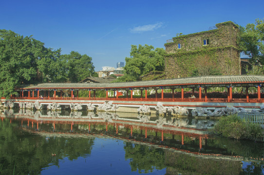 水岸中式园林建筑