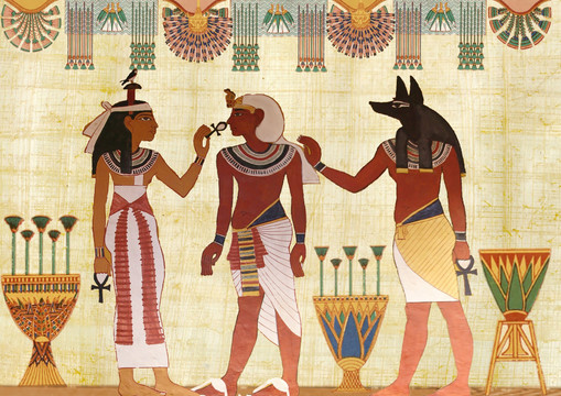 古埃及绘画元素