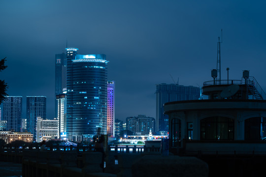 厦门风光城市夜景干净的夜景