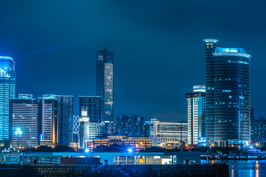 厦门风光城市夜景干净的夜景