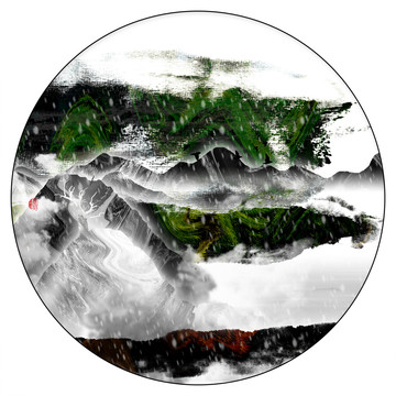 山水挂画