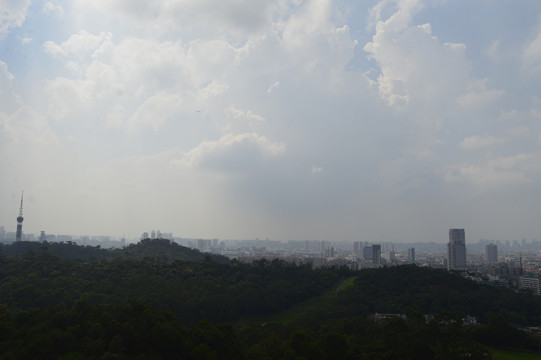 俯瞰广州城