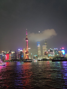 上海东方明珠塔夜景