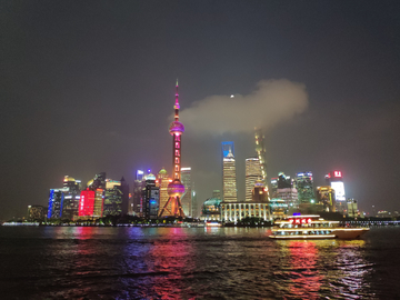 上海东方明珠塔夜景