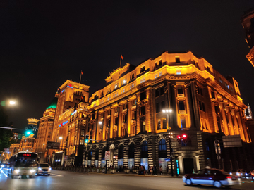 上海外滩建筑夜景