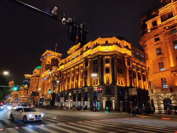 上海外滩建筑夜景