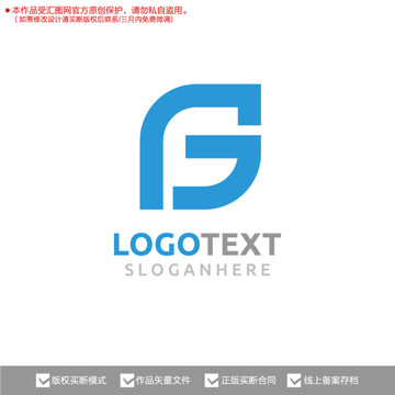 GJ字母标志logo