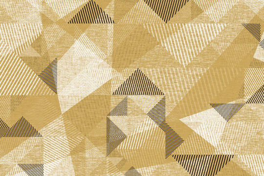 黄色几何图案纹理背景地毯