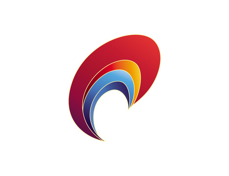logo标志商标字体设计彩虹