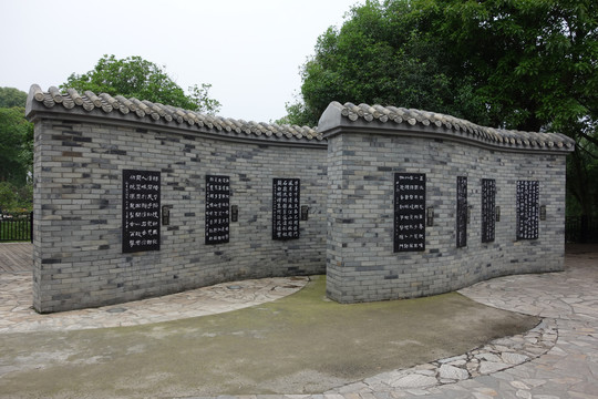 中式园林墙