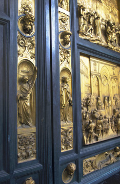 佛罗伦萨百花大教堂天堂之门青铜
