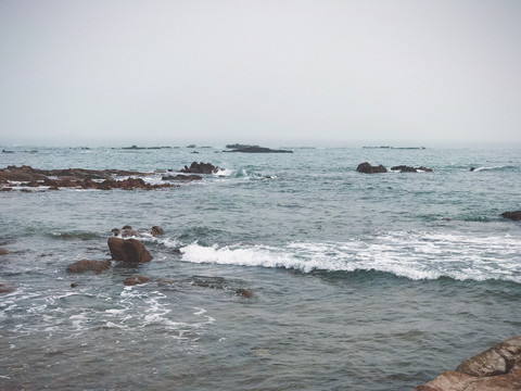 青岛旅游第二海水浴场风景摄影