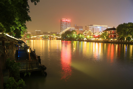 杭州京杭大运河夜景