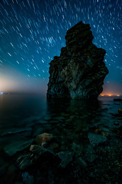 海岸星空