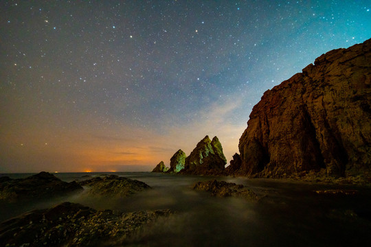 海岸星空