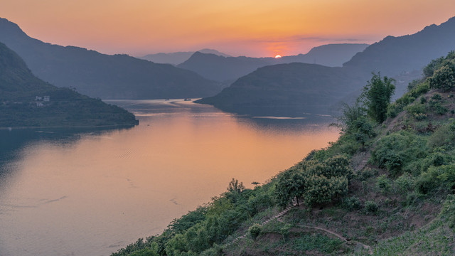 夕阳西下