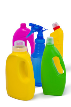 各种洗涤剂容器和喷雾瓶