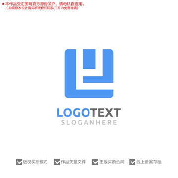 LJ字母标志logo