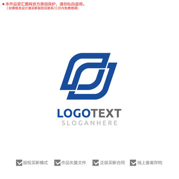 J字母标志logo
