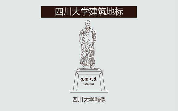 四川大学雕像