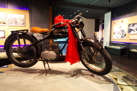 铁人纪念馆摩托车
