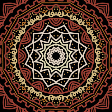 曼陀罗花纹
