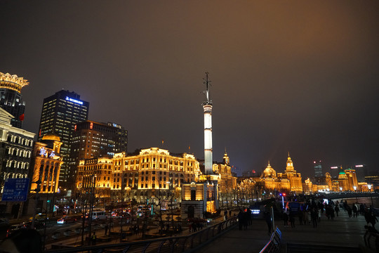 上海外滩万国建筑博览园夜景
