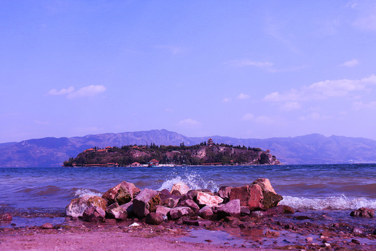 抚仙湖风光风景