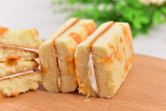 肉松夹心面包肉松饼法式奶油面包