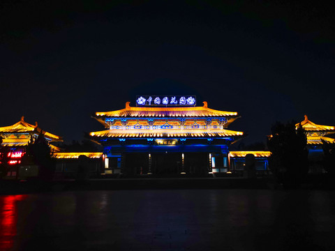 中国国花园夜景