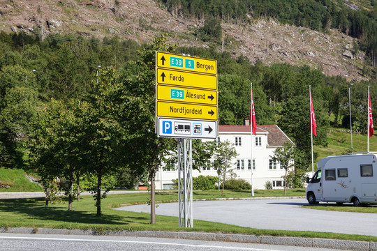 北欧路标挪威路标