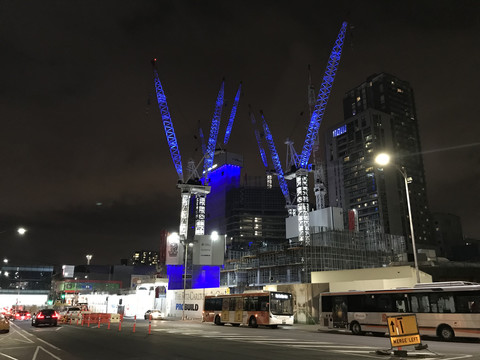 墨尔本街景夜景