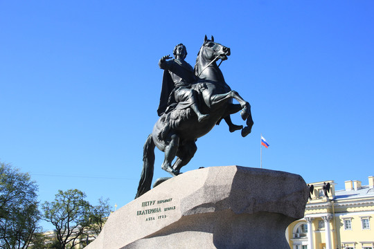 青铜骑士纪念碑圣彼得堡俄罗斯