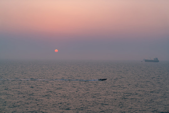 海上日落